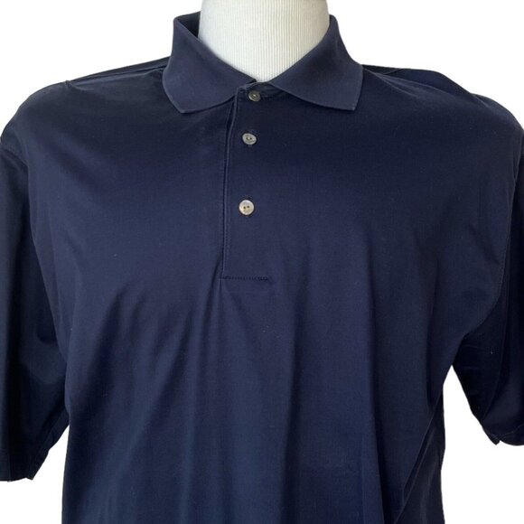 Ben Hogan Golf Polo Shirt Mens Large Dark Blue Short Sleeves - Picture 3 of 7
